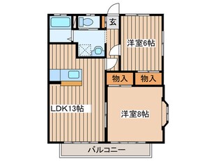 アメニティ・ア－バン仙台Ⅰの物件間取画像